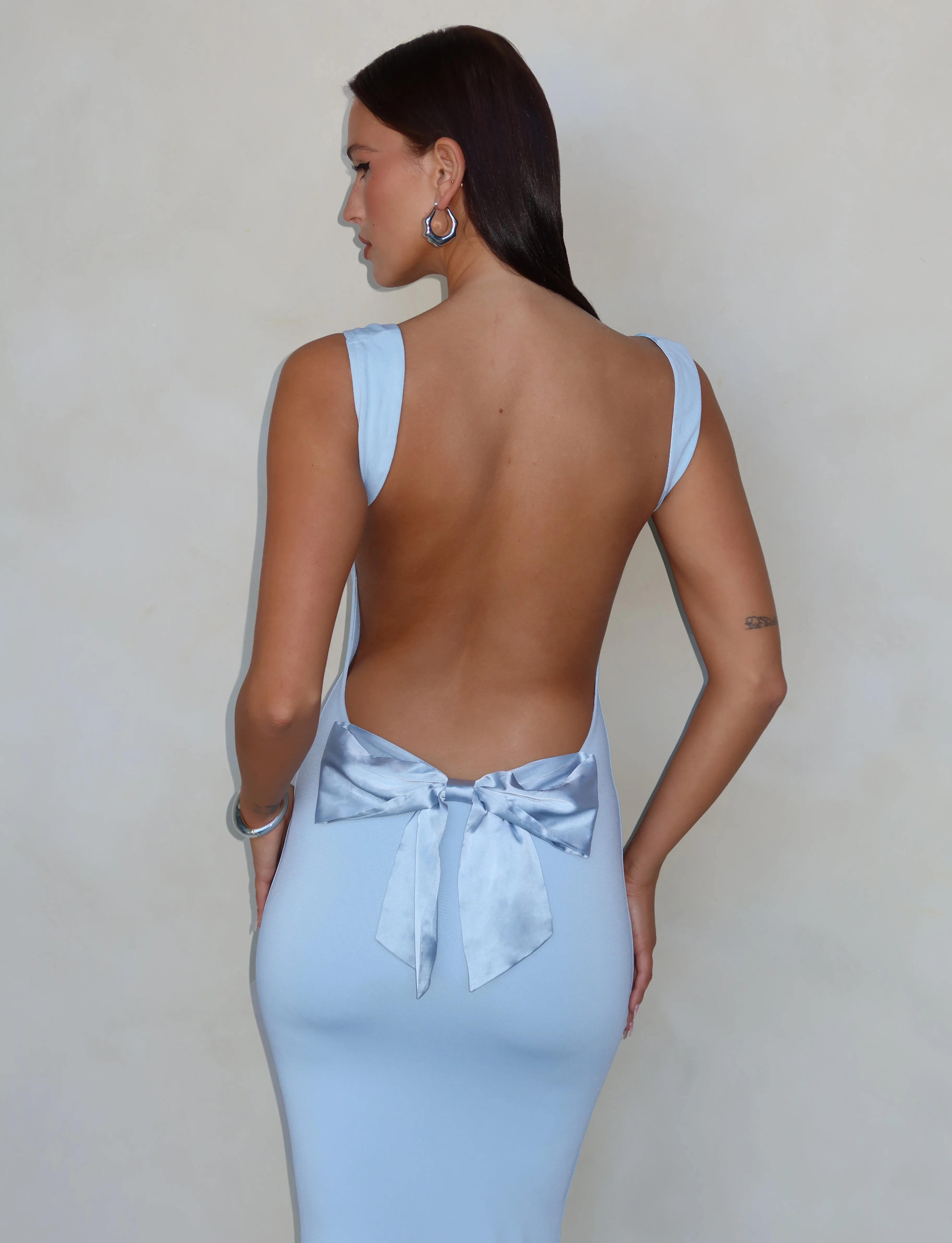 ZITA DRESS - BLUE : BABY BLUE - Stylemaxs
