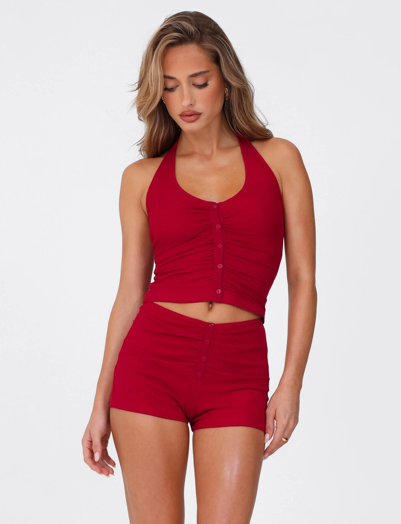 ZAFIRA SHORT - RED - Stylemaxs