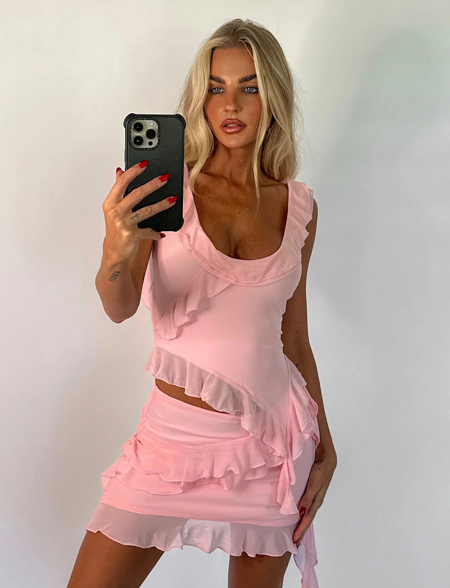 STORMI SKIRT - PINK : BABY PINK - Stylemaxs