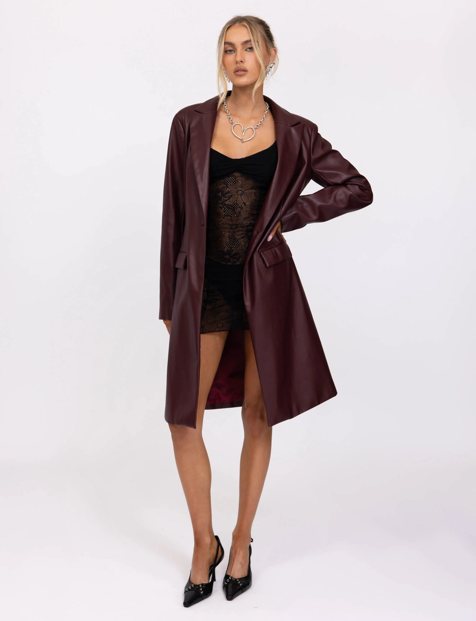 LYON TRENCH COAT - RED : CHERRY RED - Stylemaxs
