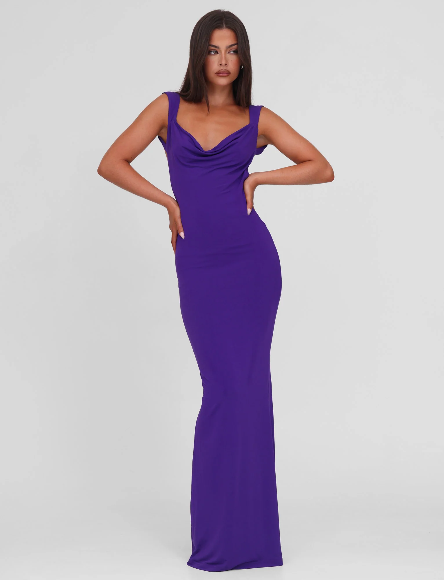 ZITA MAXI DRESS - PURPLE - Stylemaxs