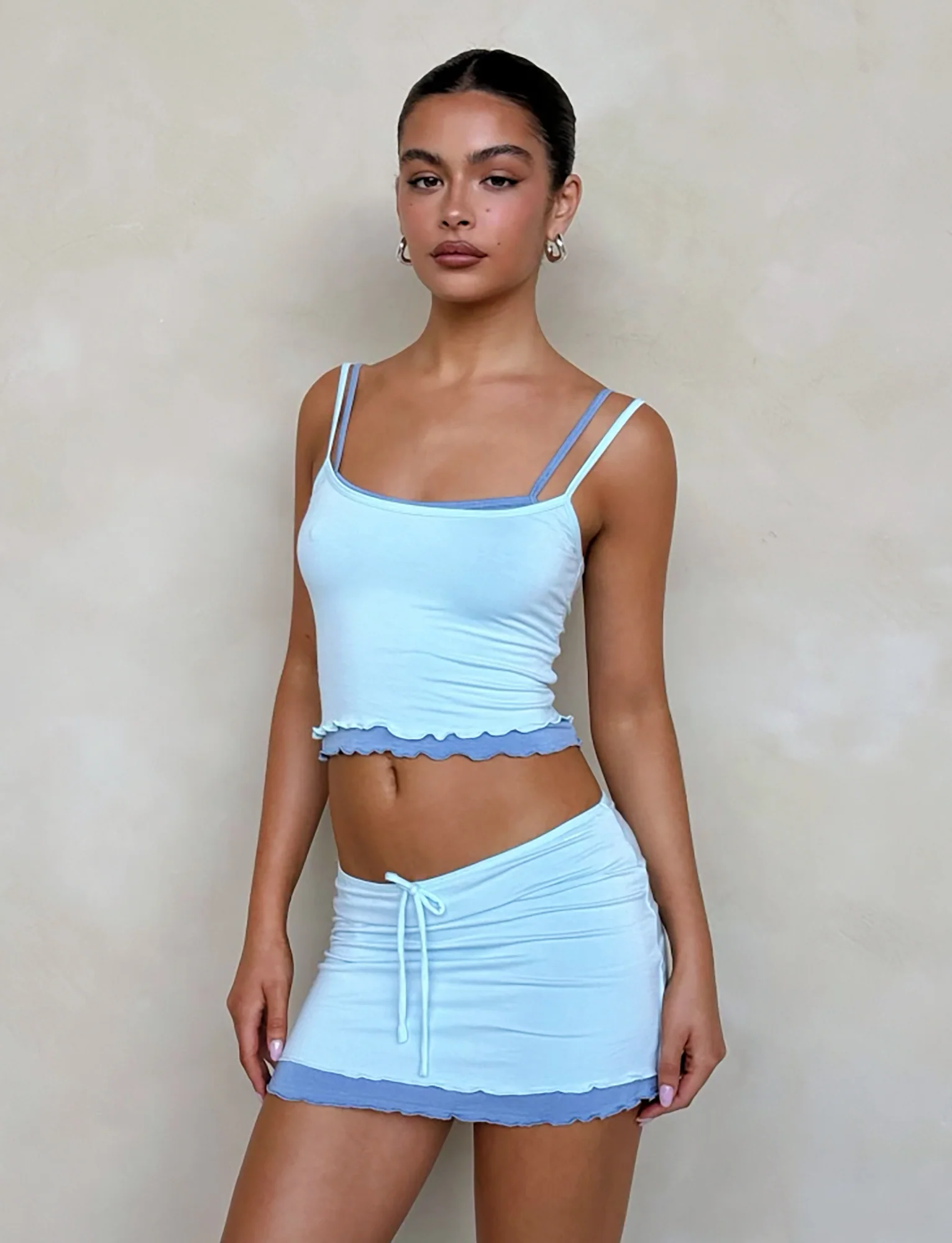 ADAIR SKIRT - BLUE - Stylemaxs