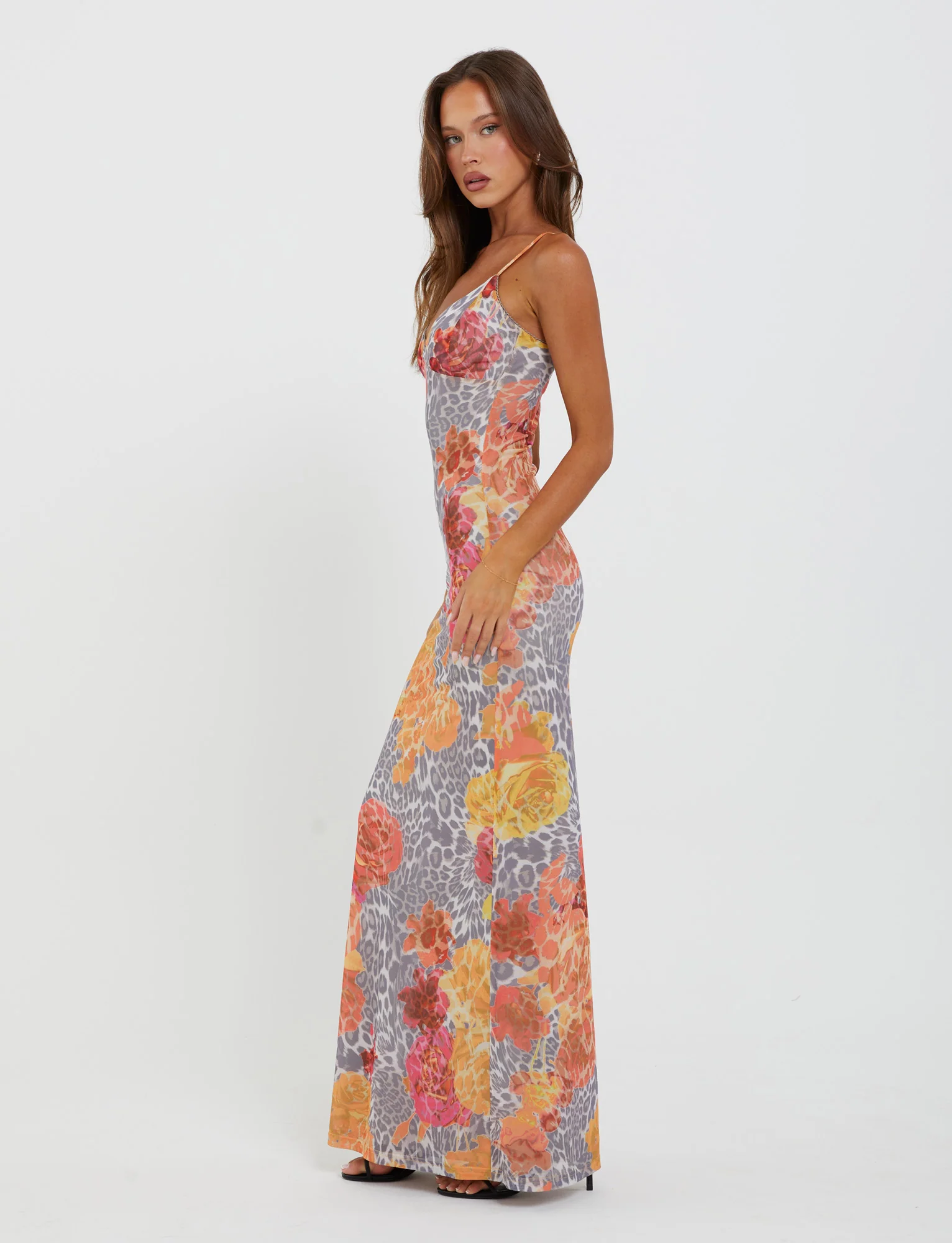 JULIANNA DRESS - MULTI : LEOPARD : ORANGE LEOPARD - Stylemaxs