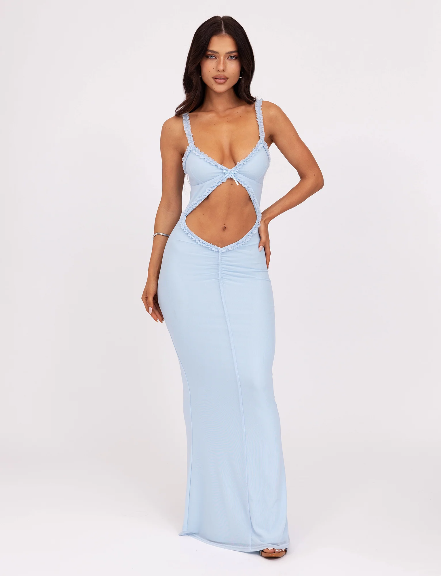 RAYLA DRESS - BLUE : PASTEL BLUE - Stylemaxs