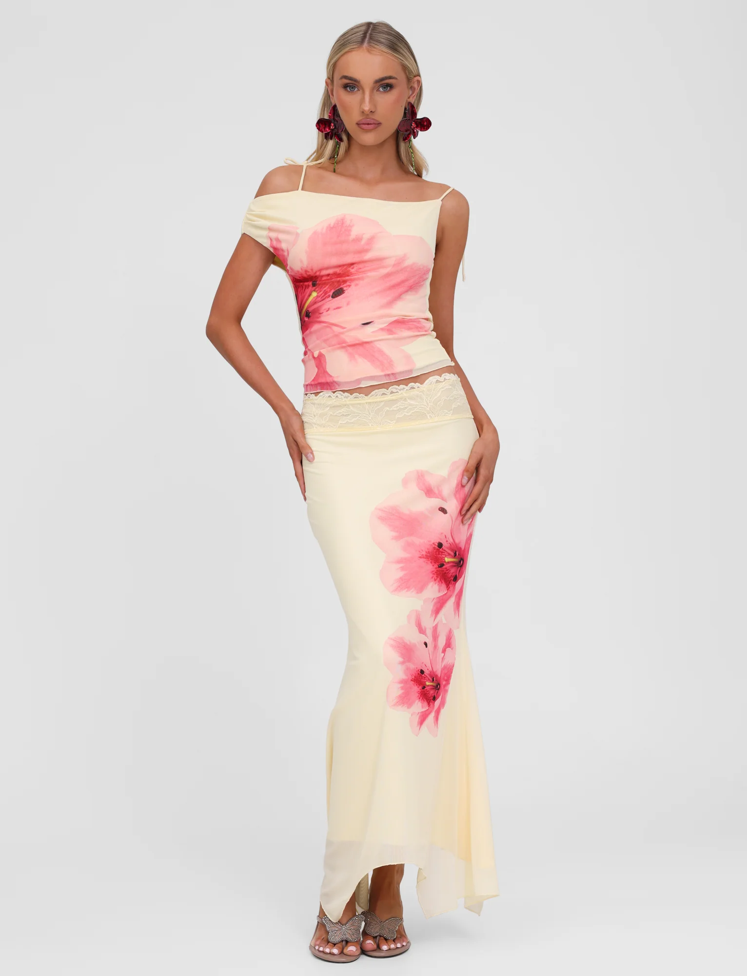 LILLIAN SKIRT - YELLOW - Stylemaxs