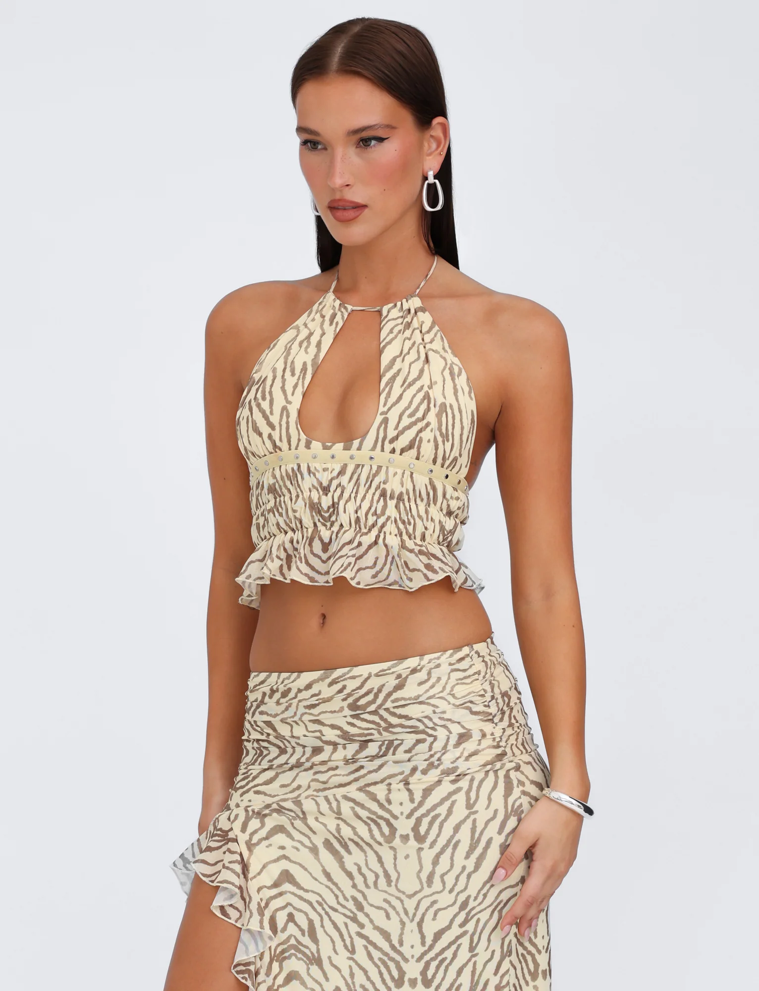 RUMER TOP - YELLOW : ZEBRA - Stylemaxs