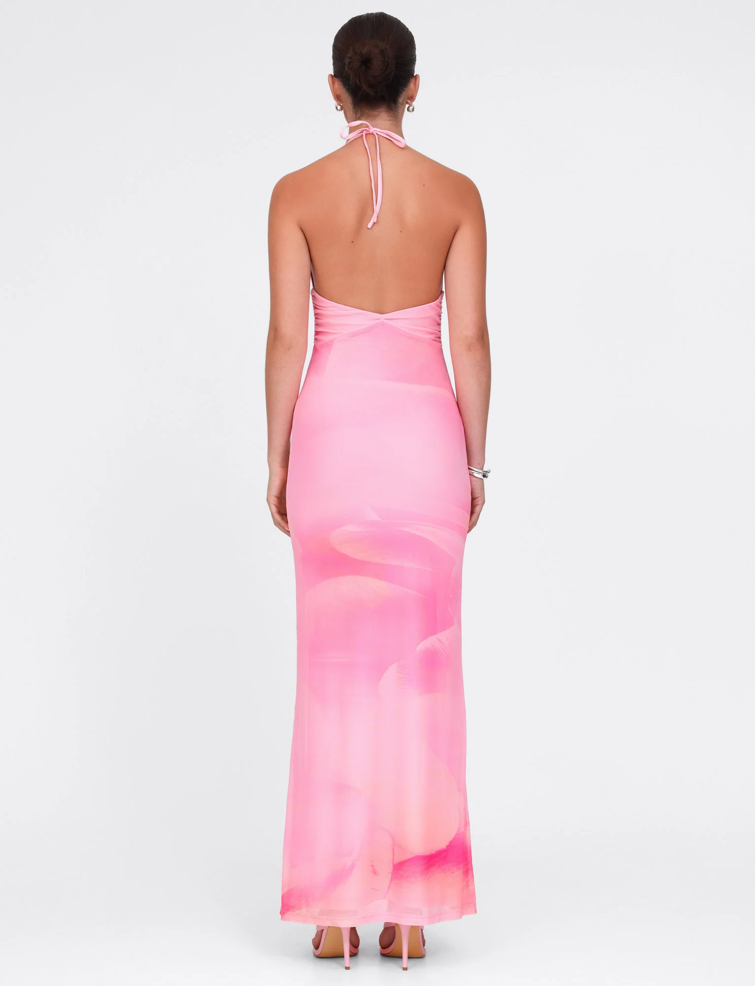 DENAE MAXI DRESS - PINK : FLORAL : PINK BLOSSOM - Stylemaxs