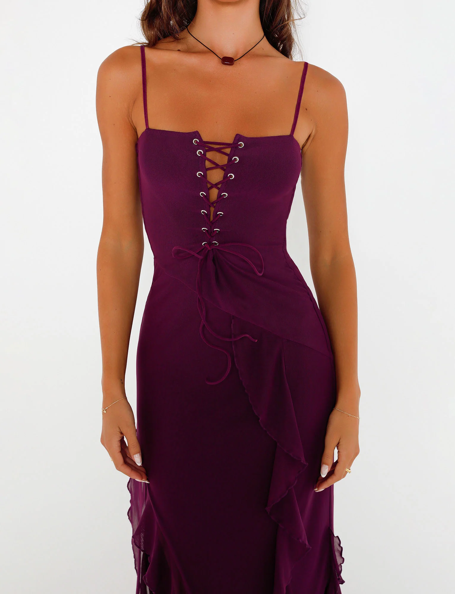 CHAYA DRESS - PURPLE : DEEP PURPLE - Stylemaxs