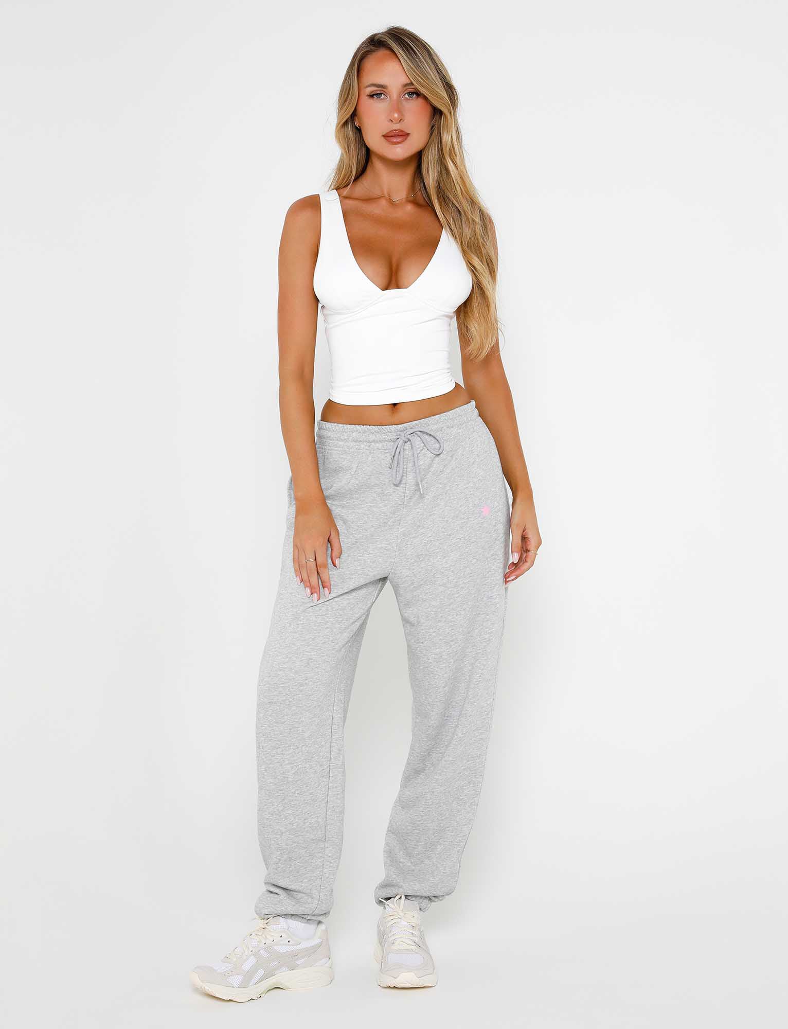 ALISH PANT - GREY : GREY MARLE - Stylemaxs