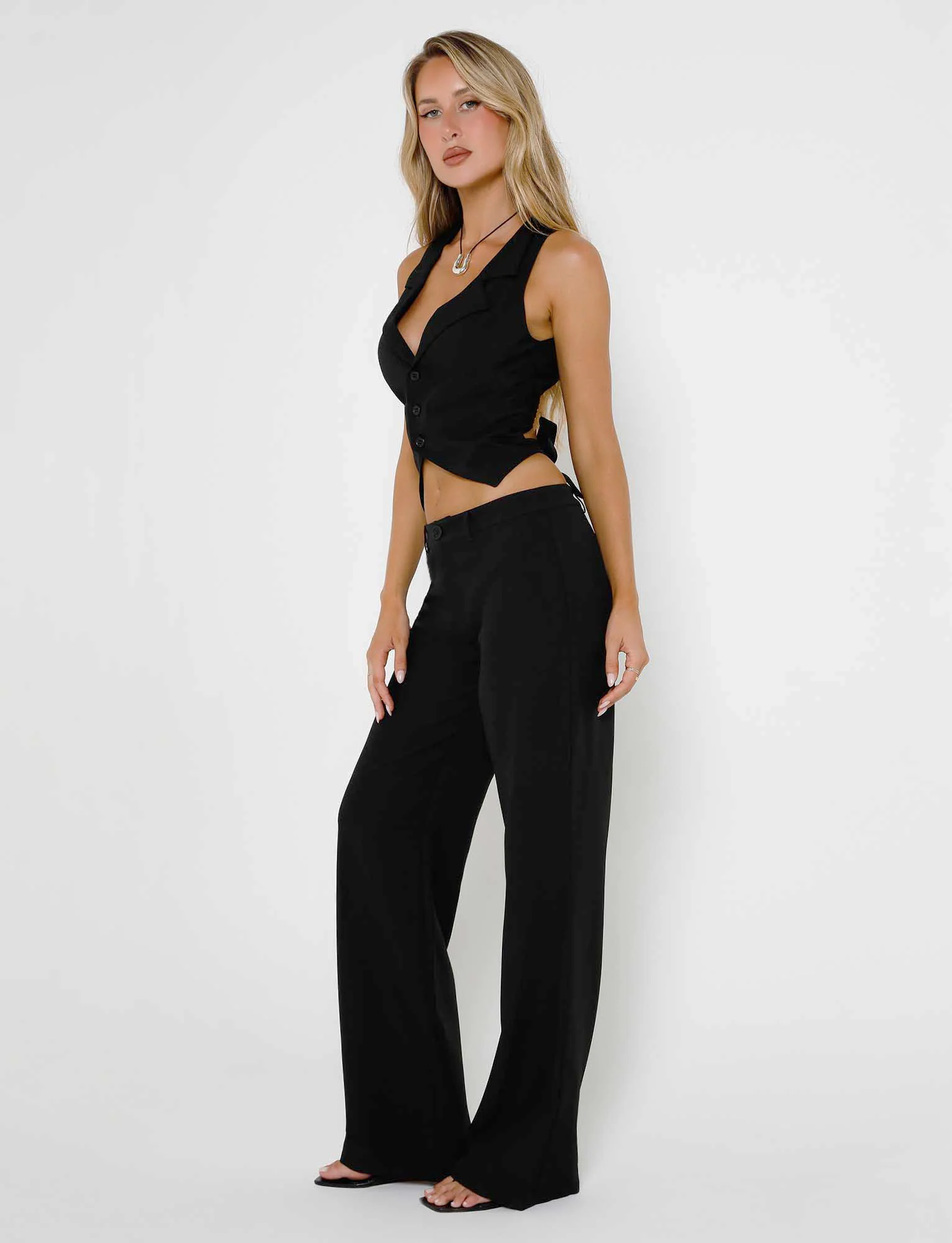 MARJORIE PANT - BLACK - Stylemaxs