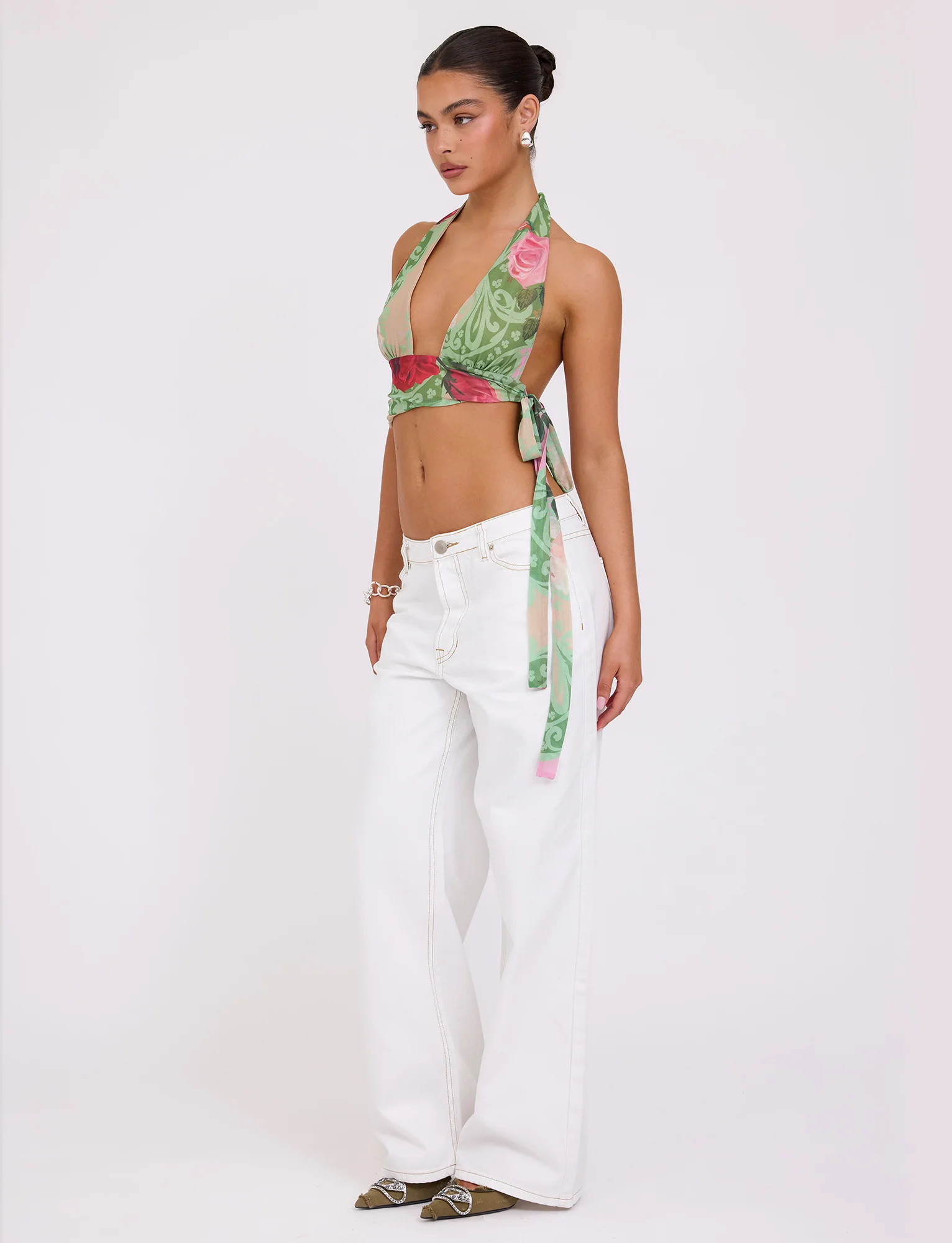 FLORIAN TOP - MULTI : MACRO FLORAL : SUMMER ROSE - Stylemaxs