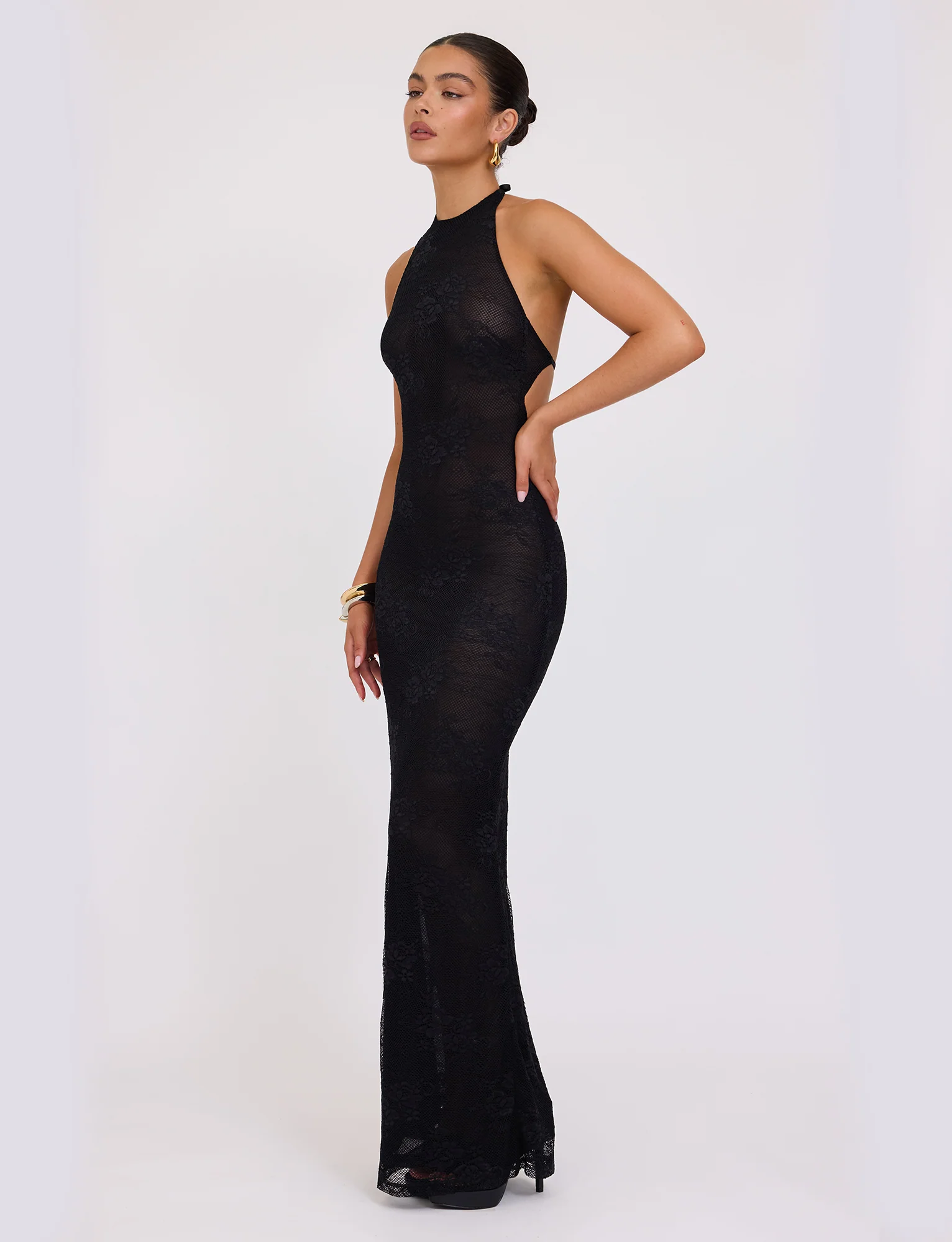 LUCIA DRESS - BLACK : LACE - Stylemaxs