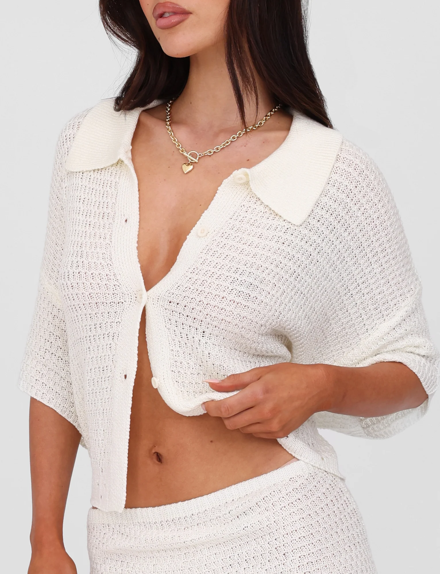 JANAI TOP - WHITE : CREAM - Stylemaxs