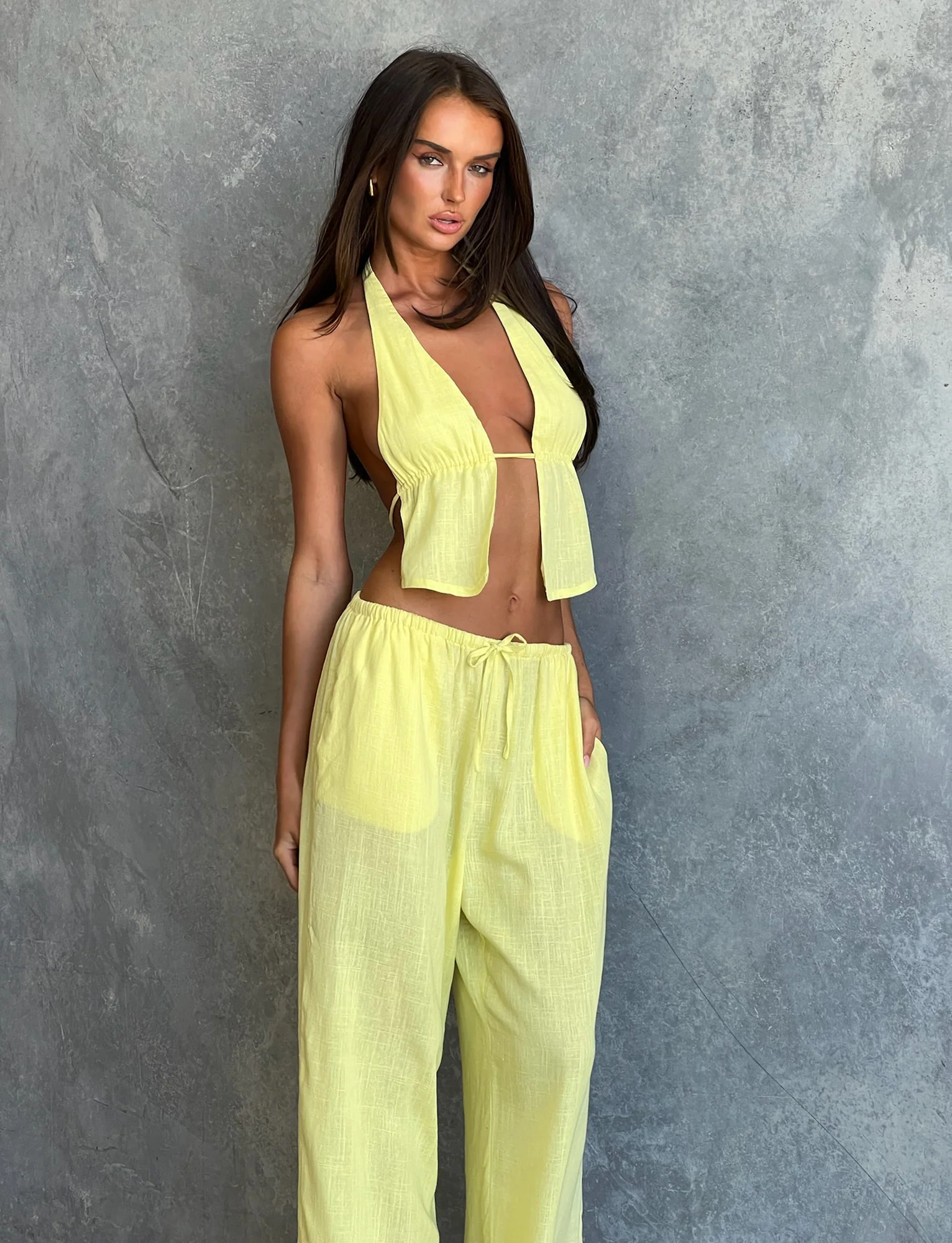 LAINEY TOP - YELLOW : LEMON - Stylemaxs