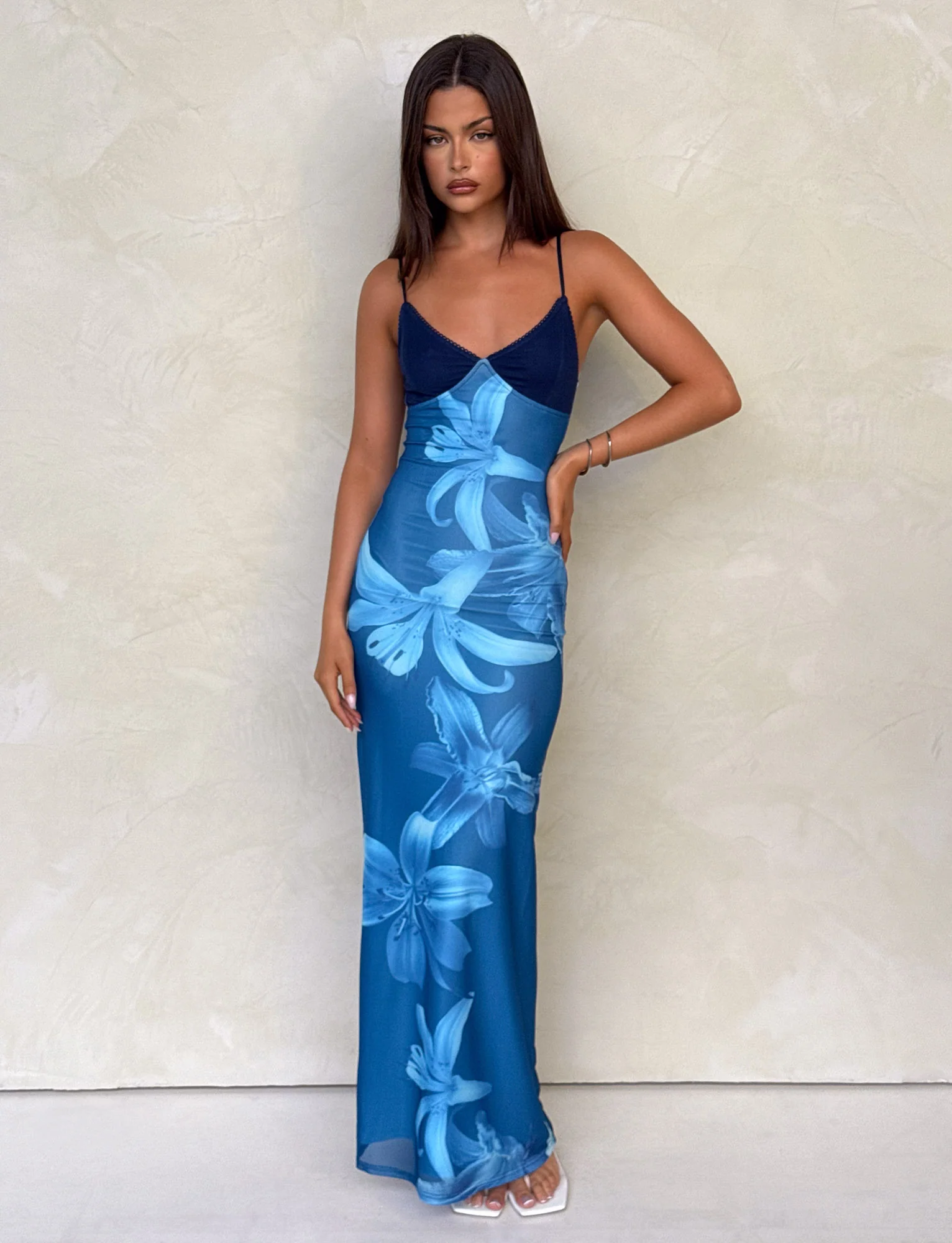 ALAINA DRESS - BLUE ORCHID - Stylemaxs