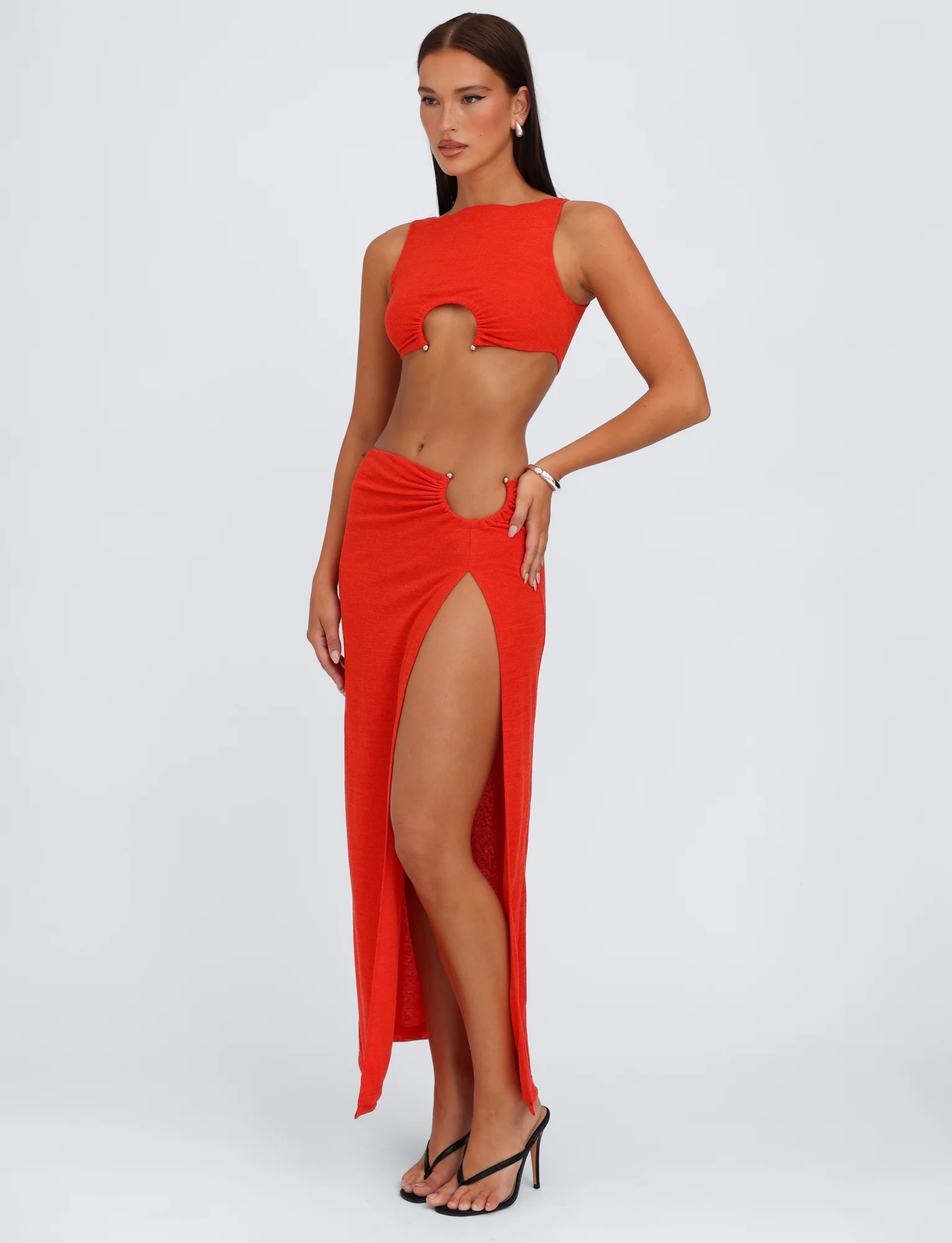 PAXTON SKIRT - RED : OMBRE - Stylemaxs