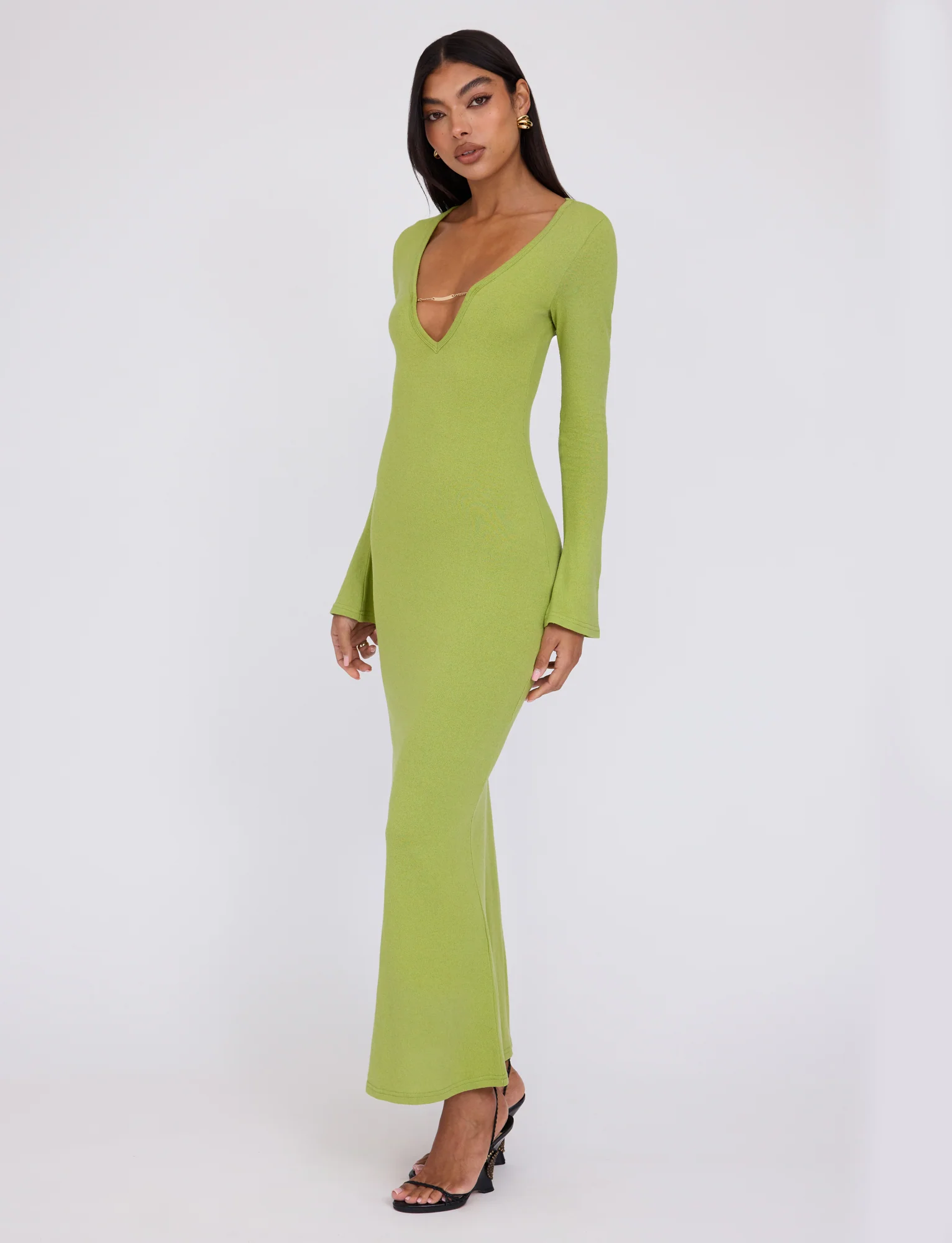 ROMIE DRESS - GREEN : MATCHA GREEN - Stylemaxs