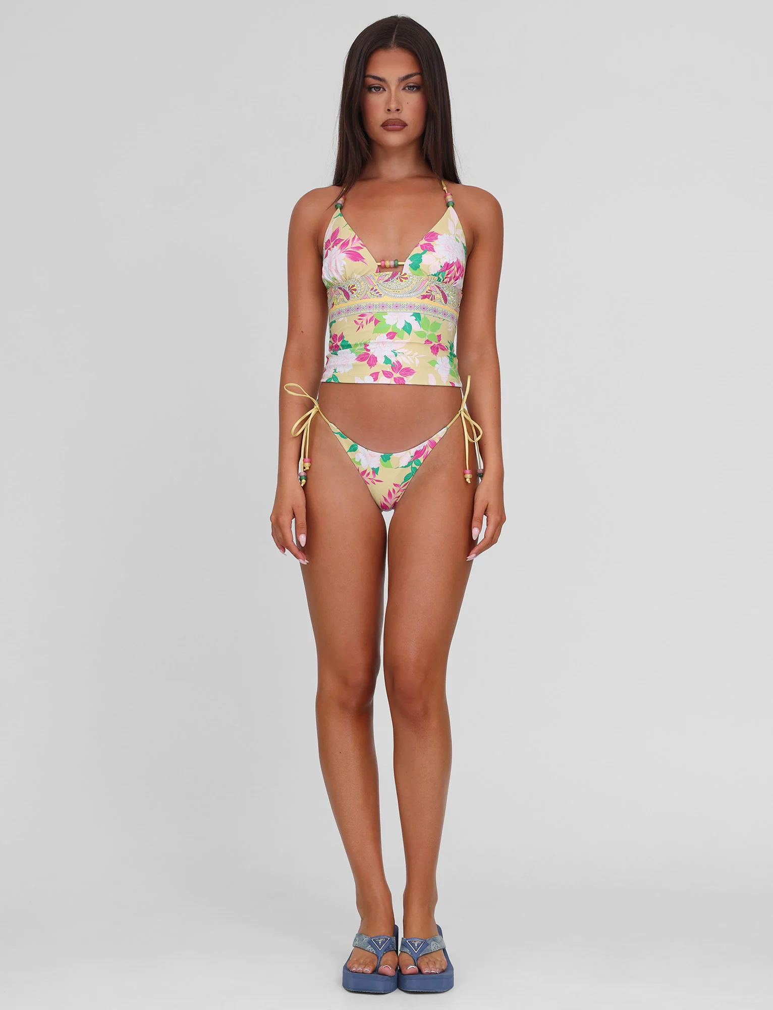 FINLEA TANKINI TOP - PAISLEY BORDER - Stylemaxs