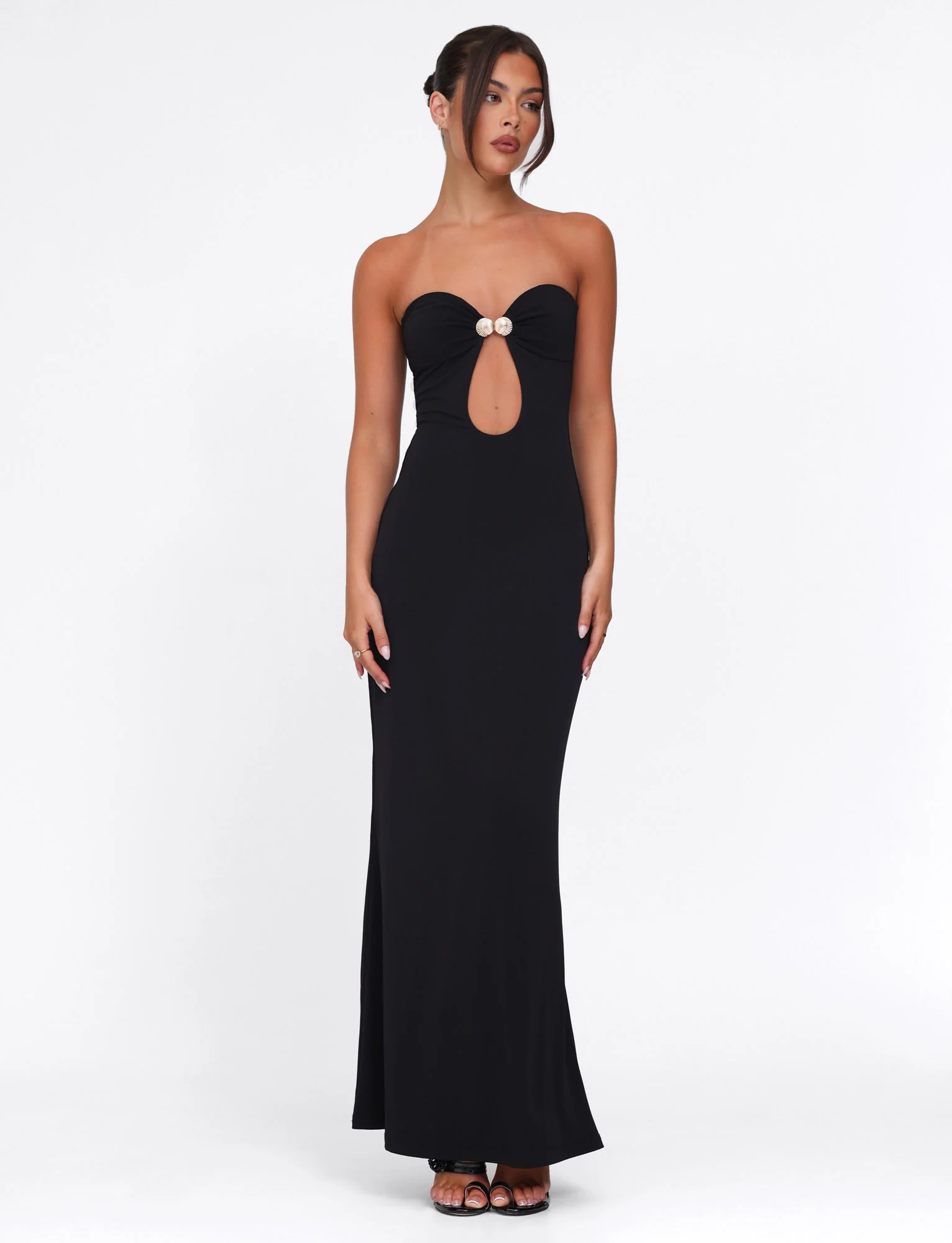 CECILY MAXI DRESS - BLACK - Stylemaxs