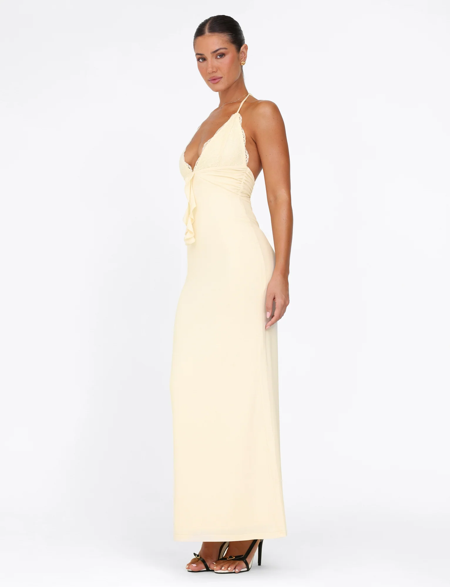 DEENA MAXI DRESS - YELLOW : LEMON - Stylemaxs