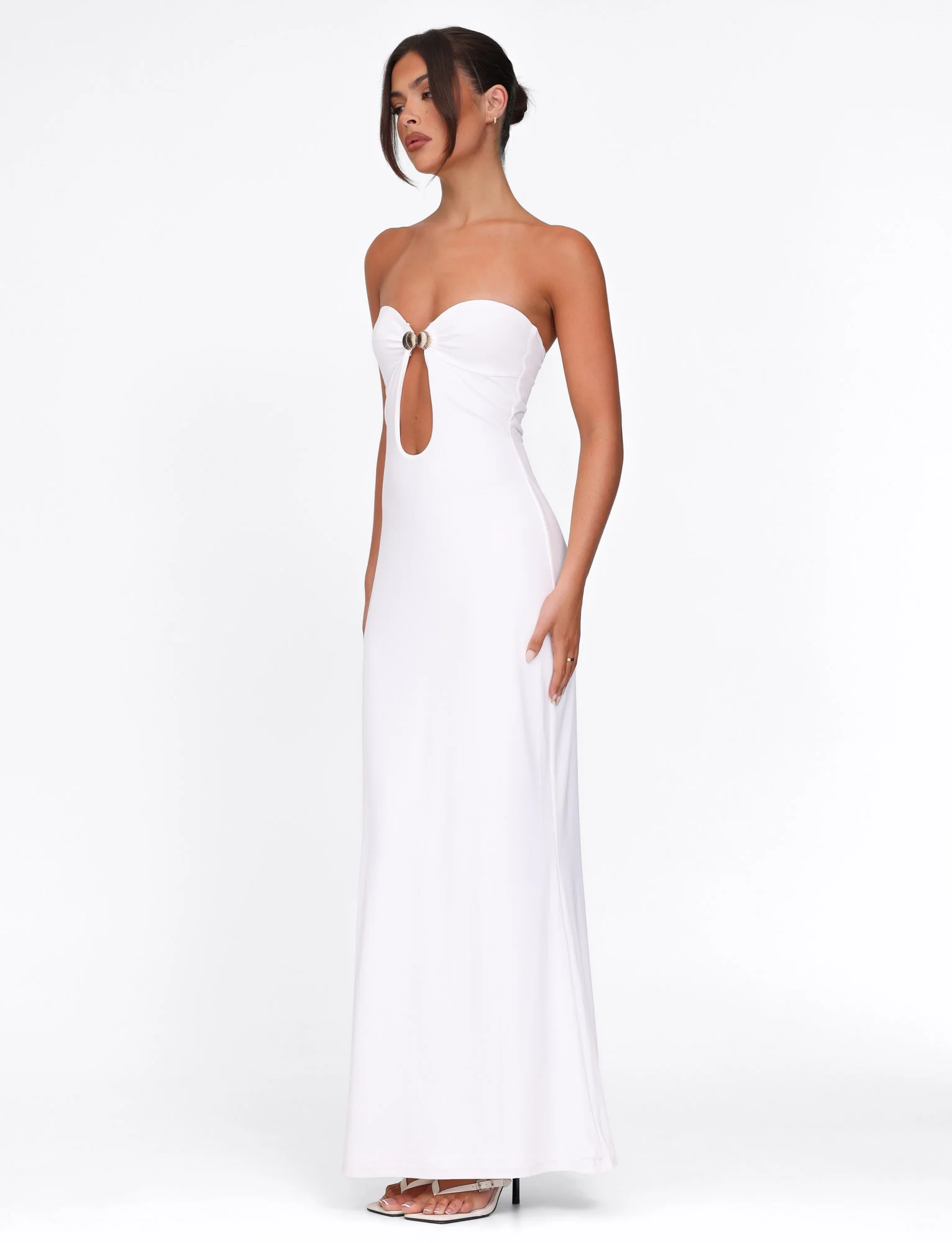 CECILY MAXI DRESS - WHITE - Stylemaxs