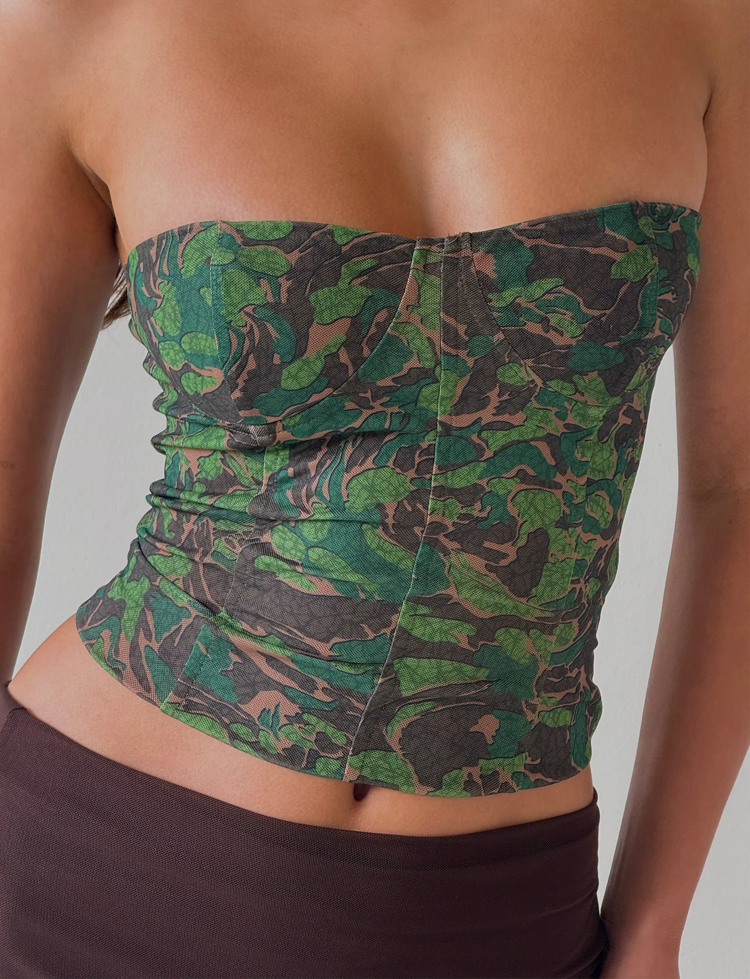 DULCE CORSET - GREEN : CAMO - Stylemaxs