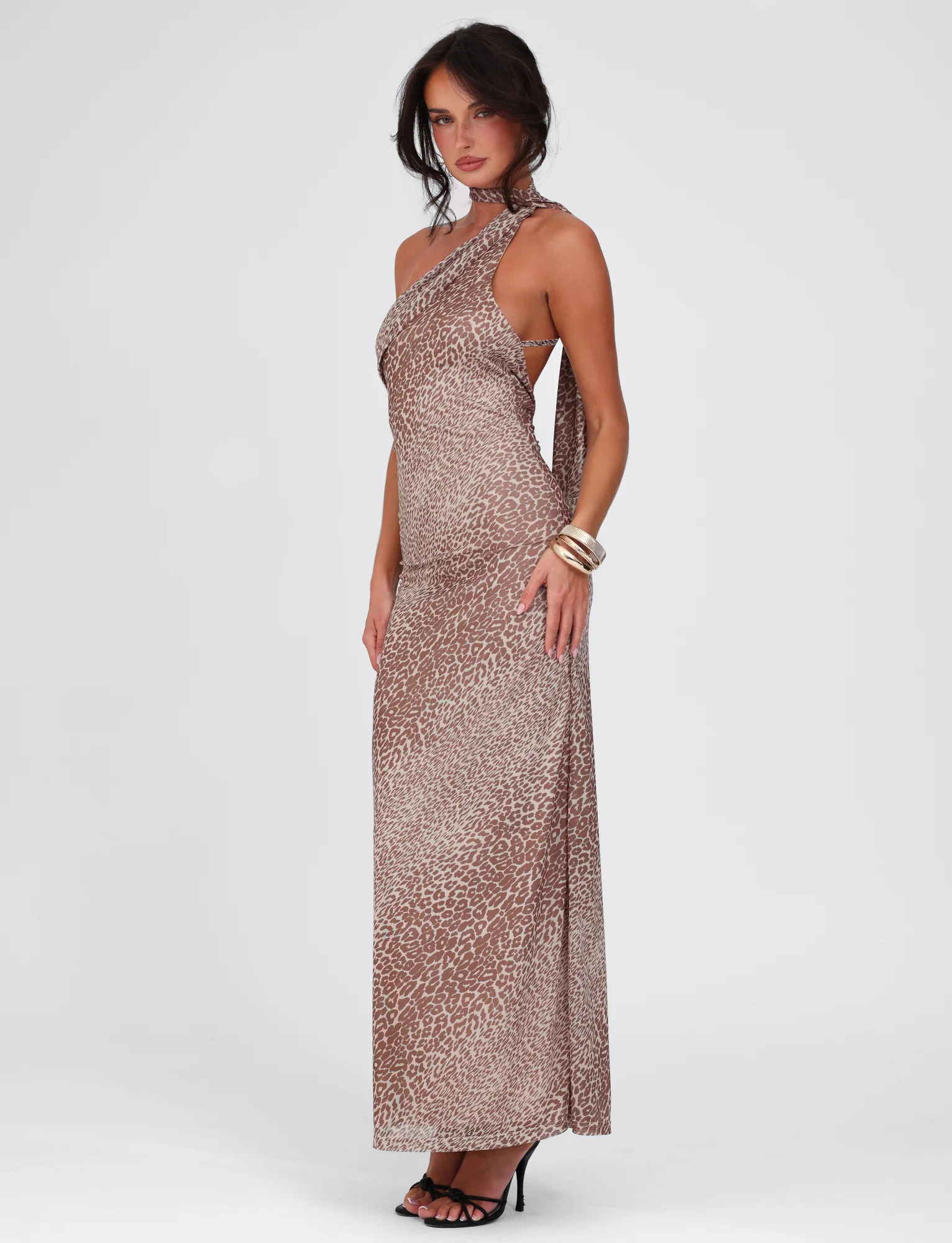 ALLIRA MAXI DRESS - NEUTRAL : LEOPARD - Stylemaxs