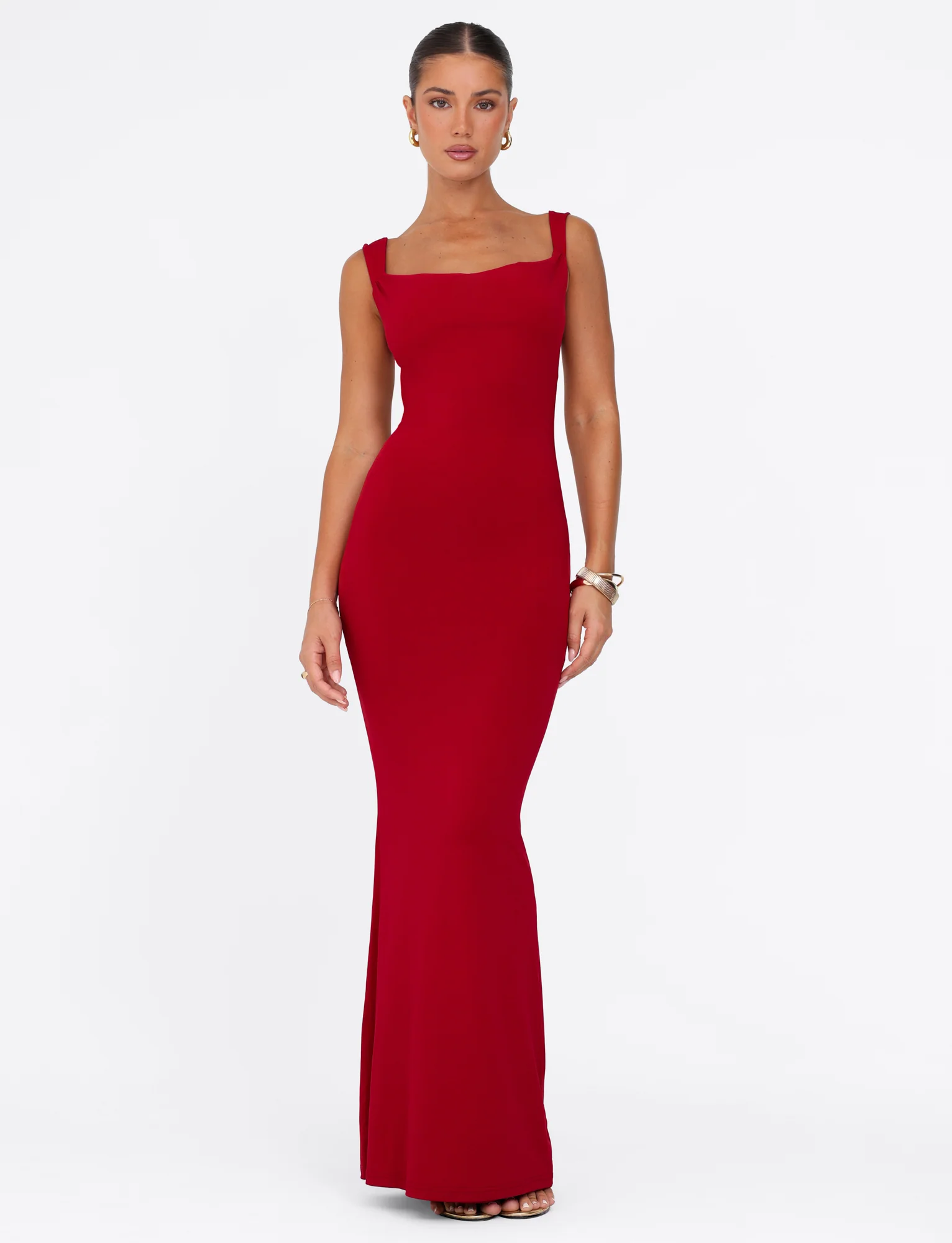 MORANA MAXI DRESS - RED - Stylemaxs