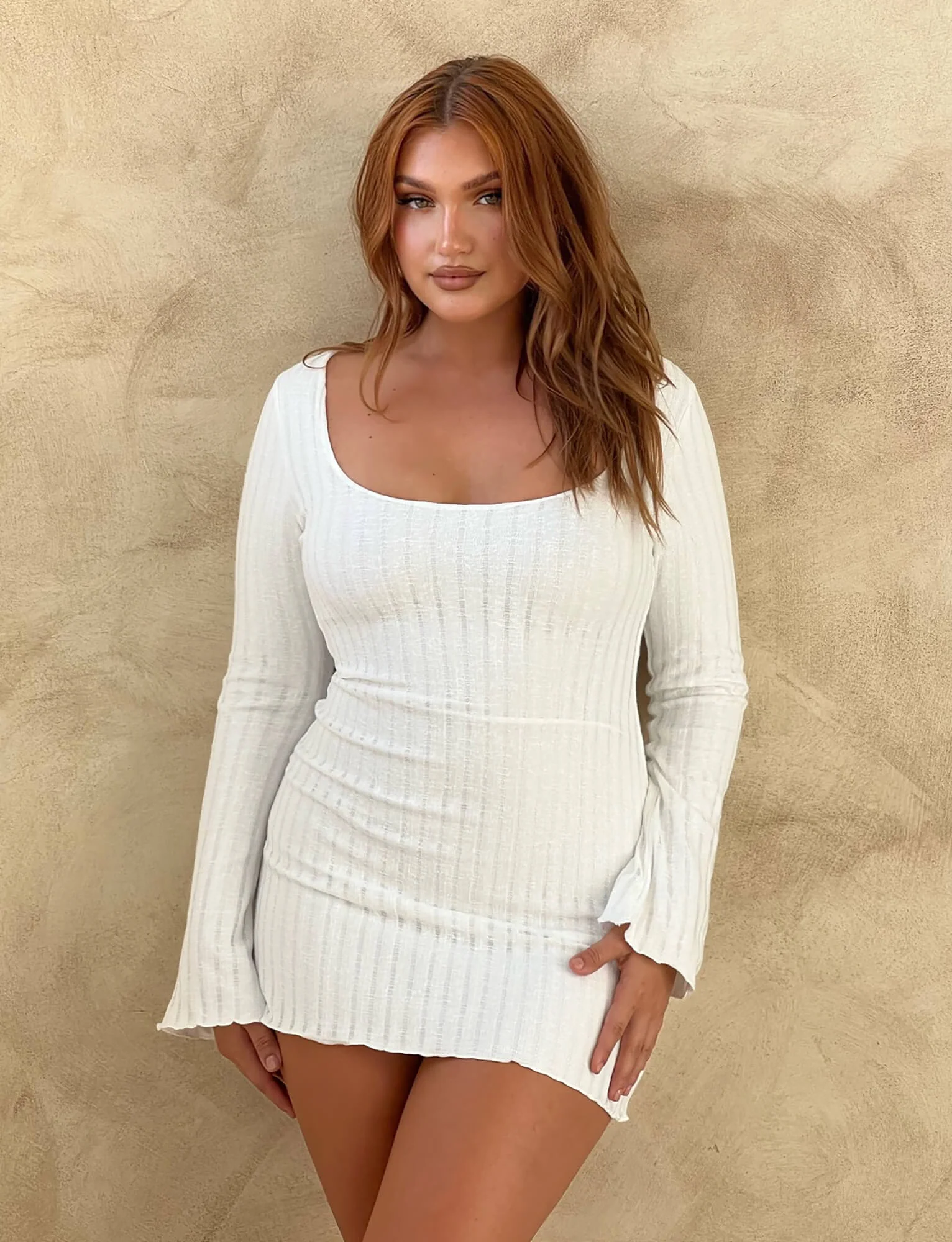 BRENDEN DRESS - NEUTRAL - Stylemaxs