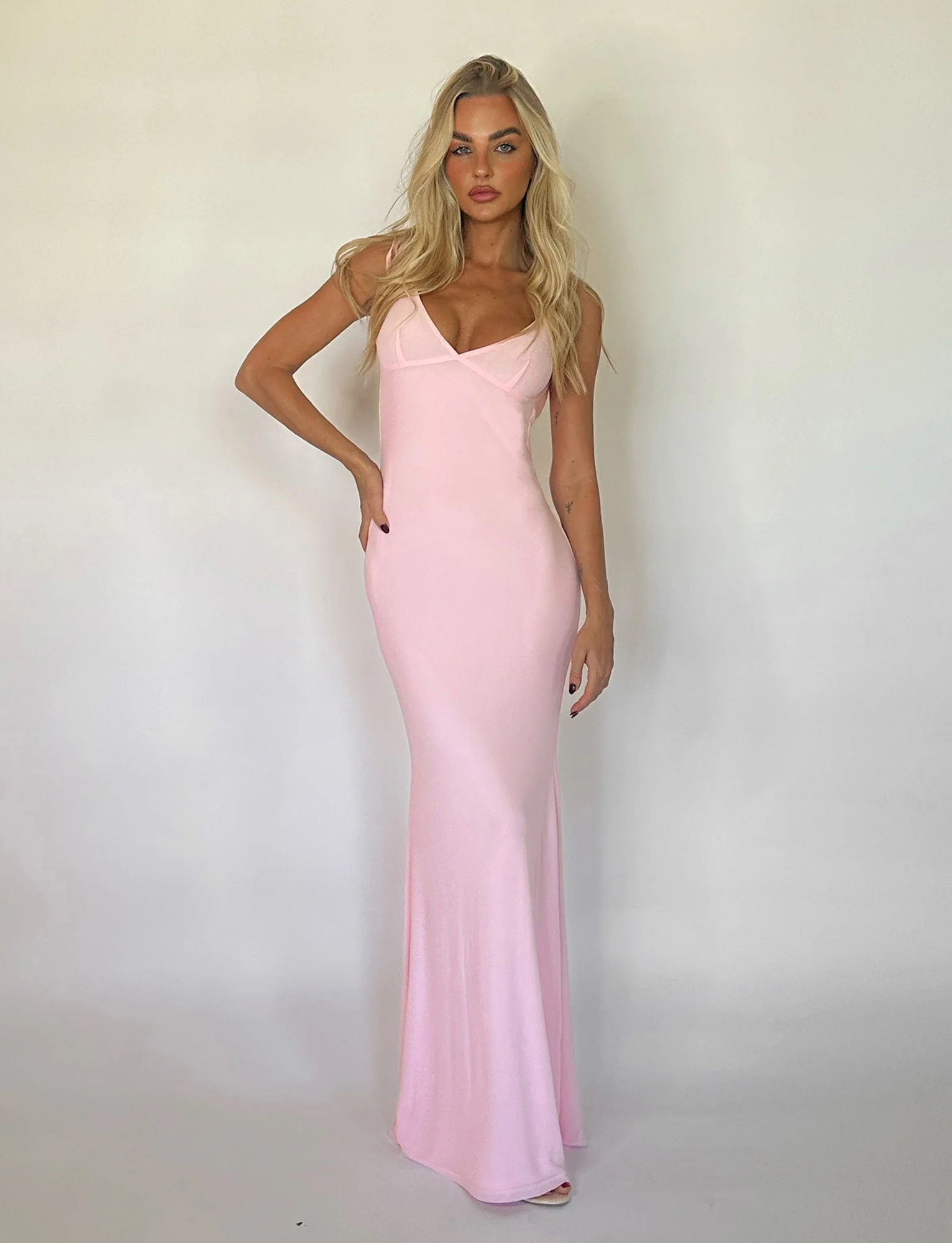 KYLAH DRESS - PINK : BABY PINK - Stylemaxs