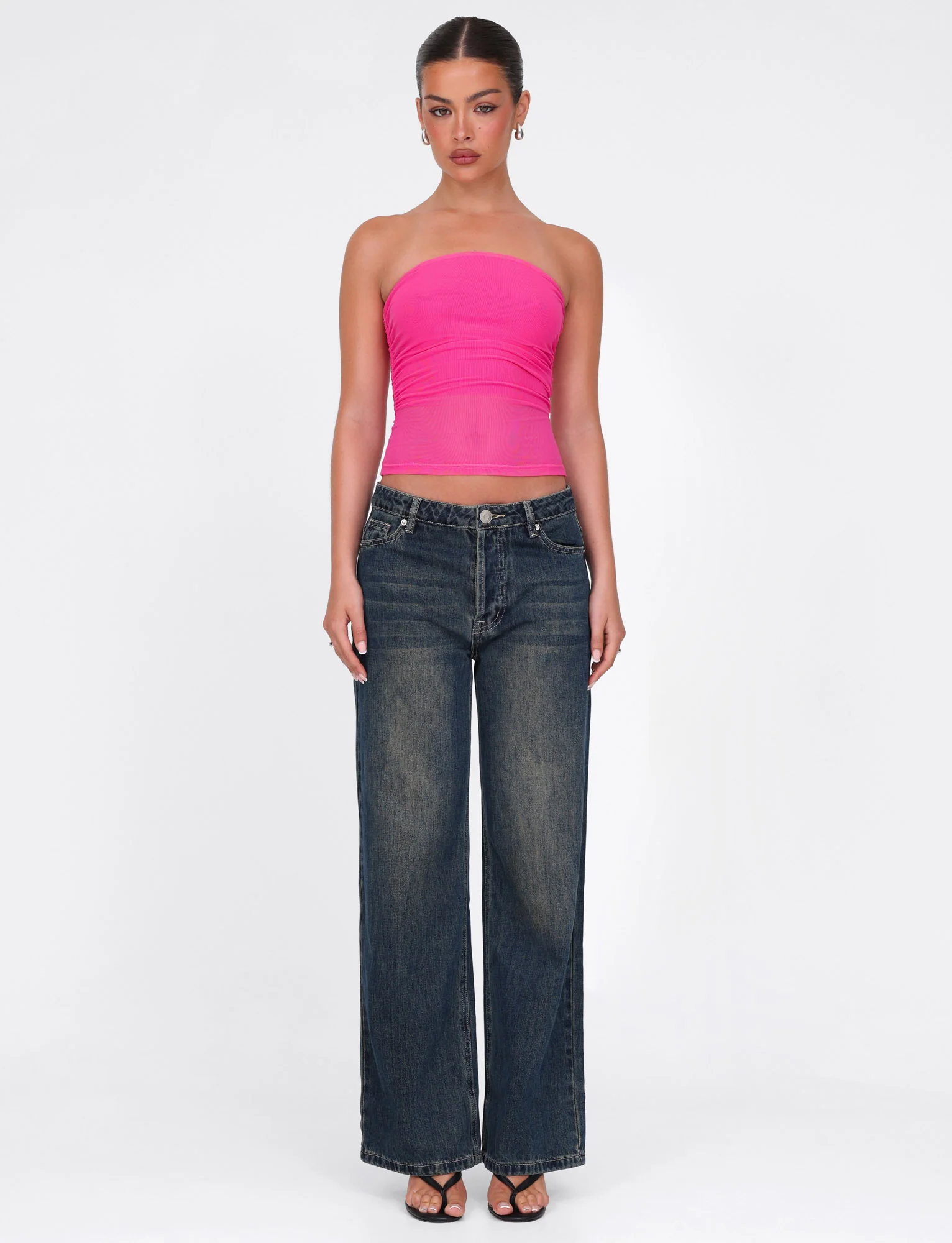 HARRIETT TUBE TOP - PINK : PINK - Stylemaxs