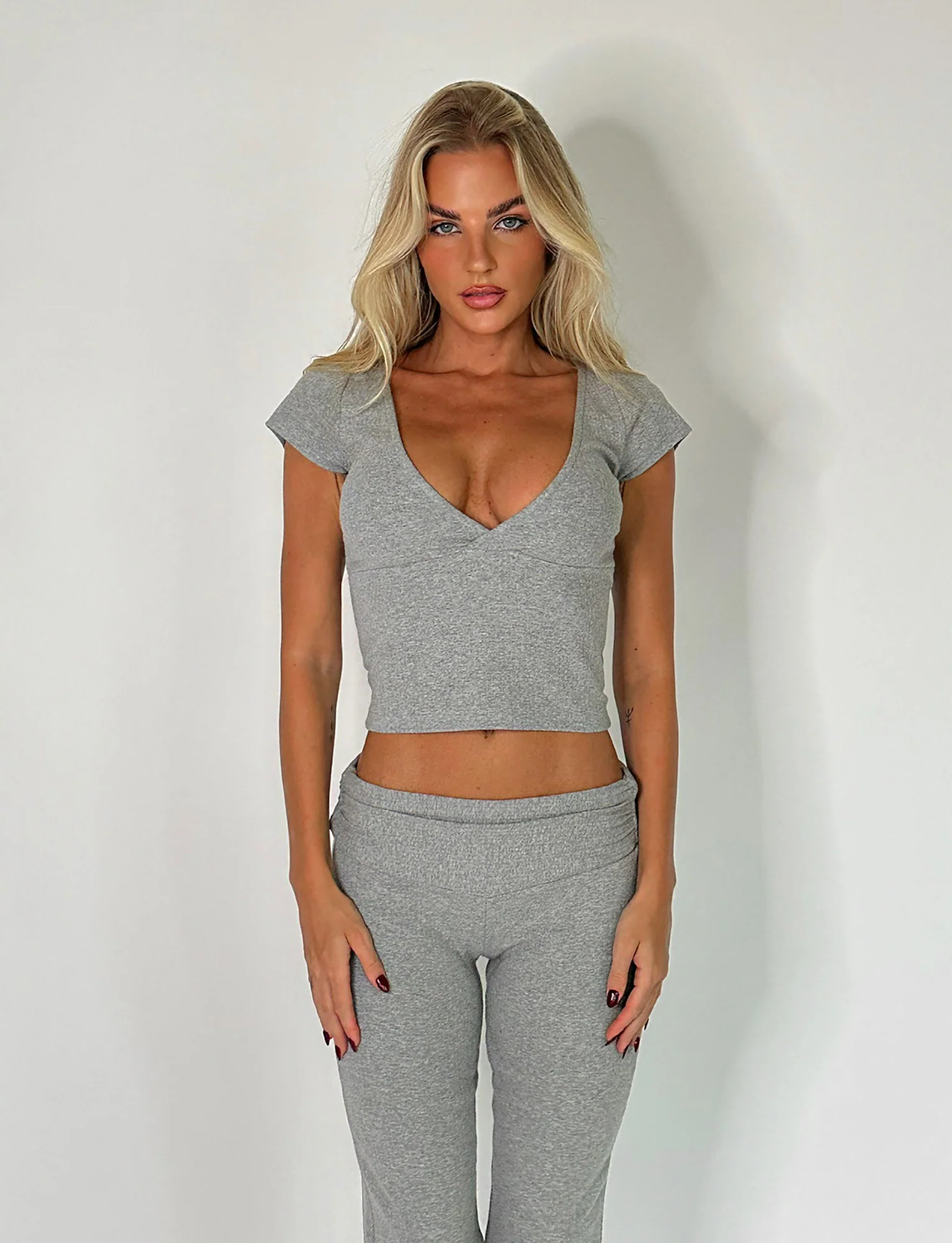 KAVAT TOP - GREY : DOVE GREY - Stylemaxs