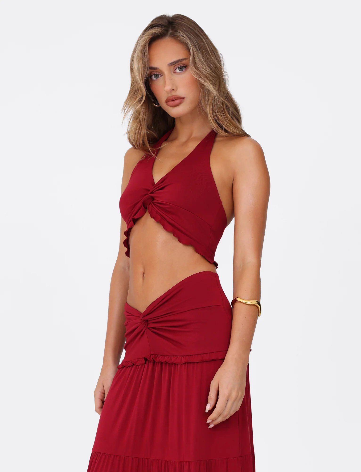 KATYA HALTER TOP - RED - Stylemaxs