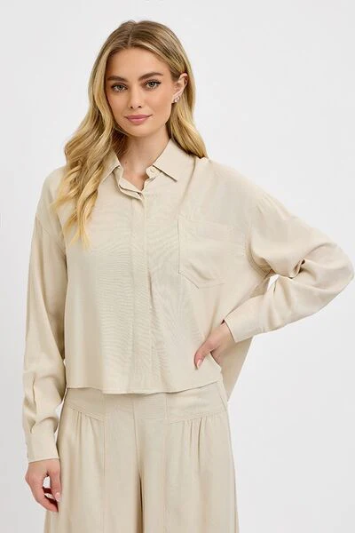 RISEN Button Down Long Sleeve Shirt - Stylemaxs