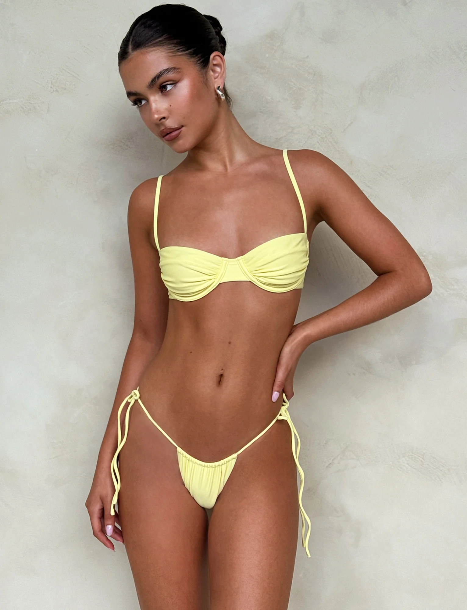 KHESSA BIKINI BOTTOM - YELLOW : LEMON - Stylemaxs